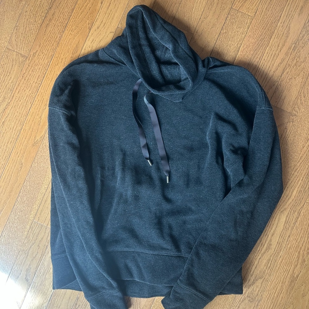lululemon athletica Dark Charcoal Gray Pullover Hoodie cowl neck